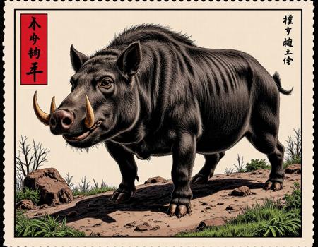 Vintage Japanese Stamp