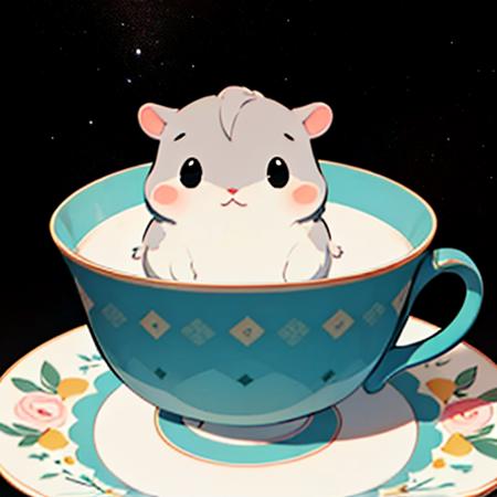 杯中的仓鼠（莫名成了可汗）hamster in cup