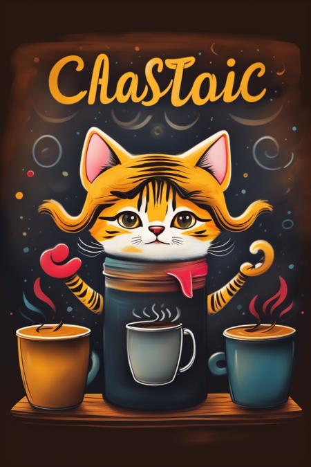 A colorful coffee shop poster or similar style - tangbohu 13