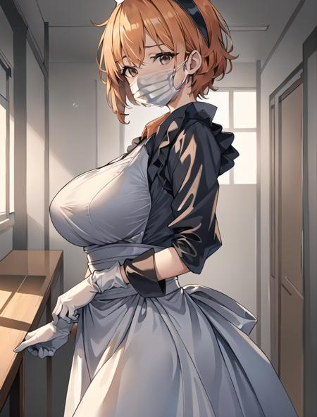 Long Nurse Uniform, with mask and Gloves