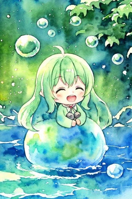 Better Watercolor painting - In the style of Iris Compiet