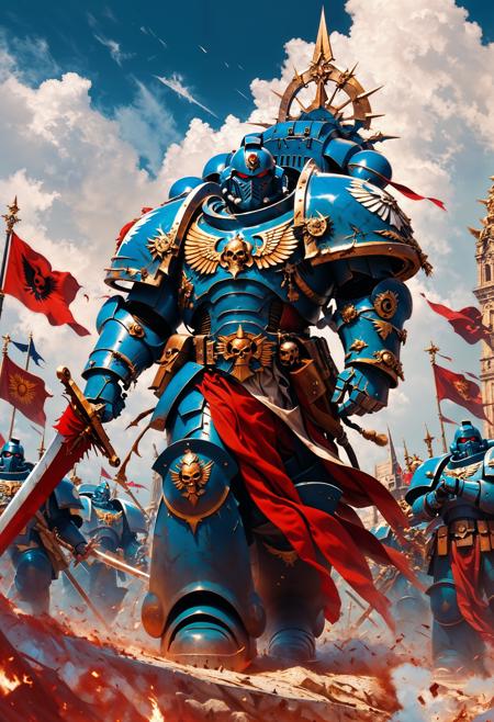 The Space Marines Warhammer 40K | Flux + Pony