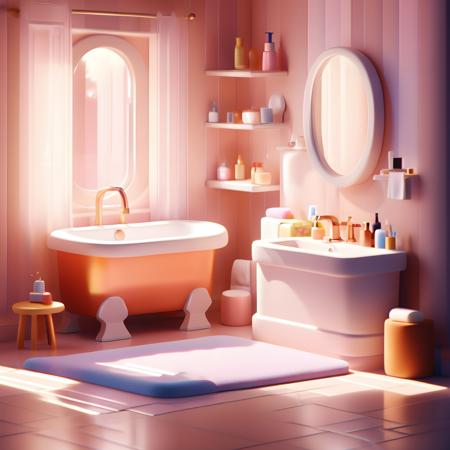 【SDXL】Cartoon Room | Dataset