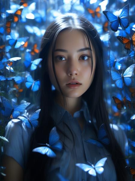 Blue_butterfly_SDXL 蓝色幻蝶