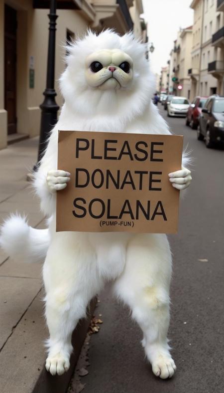 Persian Cat Meme (White Monkey Cat)