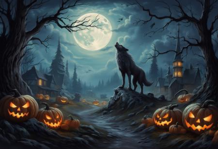 Halloween Landscape Style - Flux.1版本v1.0 (ID: 952375)