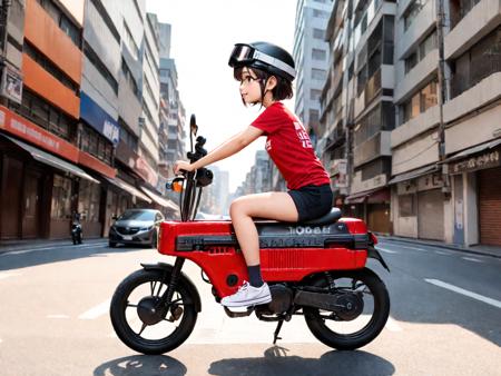 Folding Scooter Motocompo Lora SDXL