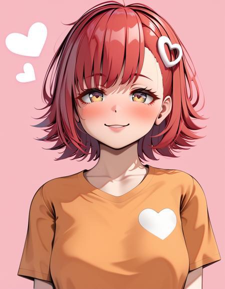 heart ring hair ornament：ハート型リングのヘアピンSDXL
