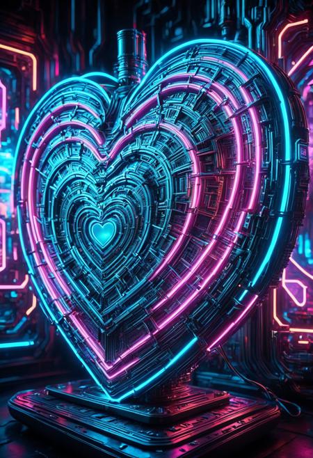 Glowing Neon Cyberpunk XL