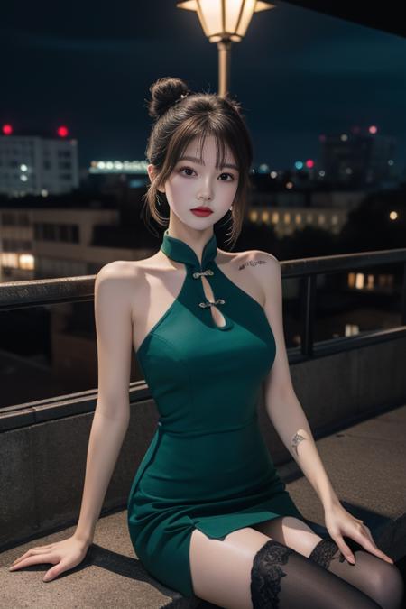 一件简单的网红夜店风旗袍 A simple china dress