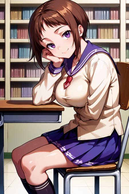 Ui Wakana/若菜 羽衣 (Okusama ga Seito Kaichou!) SDXL LoRA [Pony Diffusion]