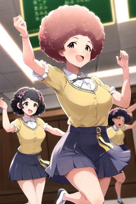 Afro Hair with Anime-Like Style