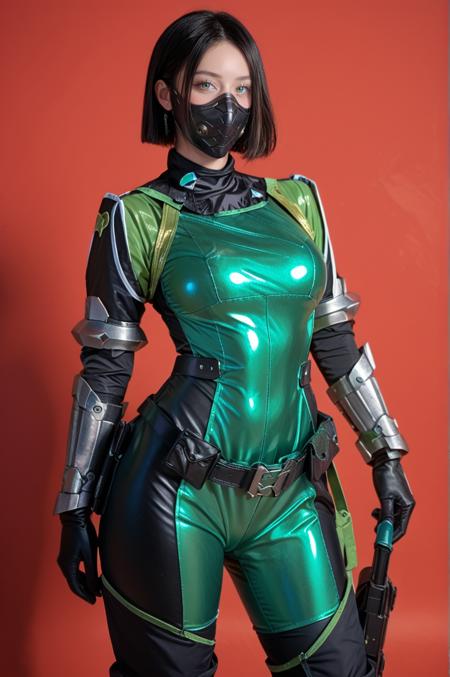 Viper Valorant Costume (Pony / SD1.5)版本pony_v1.0 (ID: 578932)