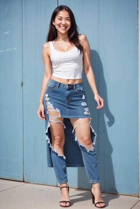 [PonyXL] Ripped Jeans (with fishnet)