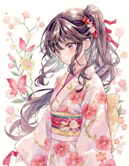 [FLUX]優子鈴(ゆこりん)/_yukoring/yukoring style (for transparent watercolor anime characters)