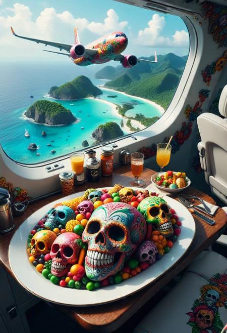 Colorful Skulls - World Morph