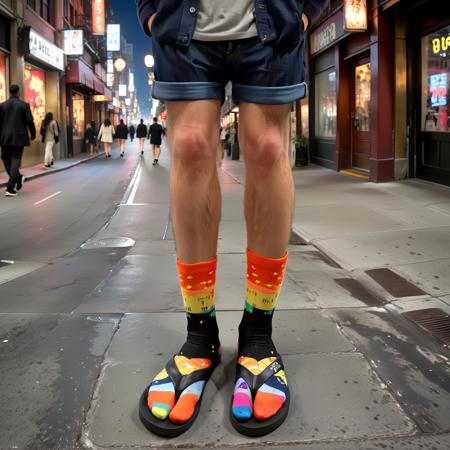 Flip Flops with Socks [SDXL]