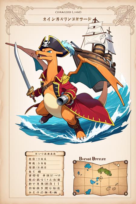Charizard & Mega X Form (Pokemon) (Pokedex #0006) [Illustrious & SD1.5]