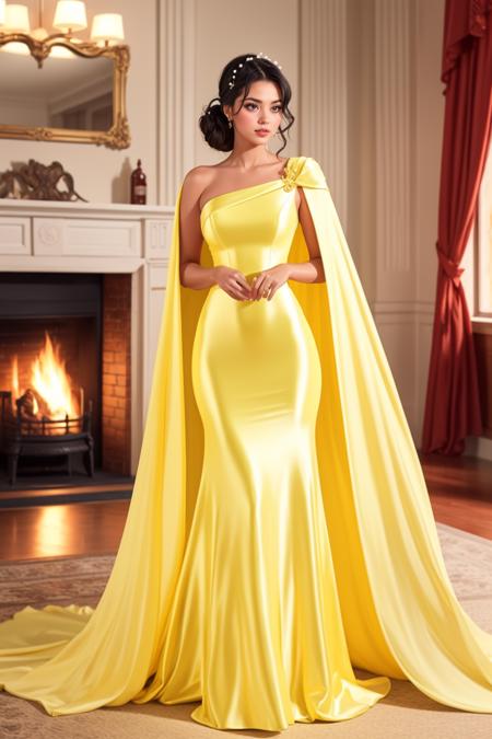 Smooth Caped Evening Gown | Slip n' Slide!版本v1.0 (ID: 449008)
