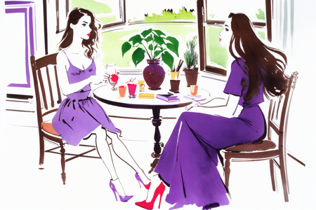 fashion watercolor