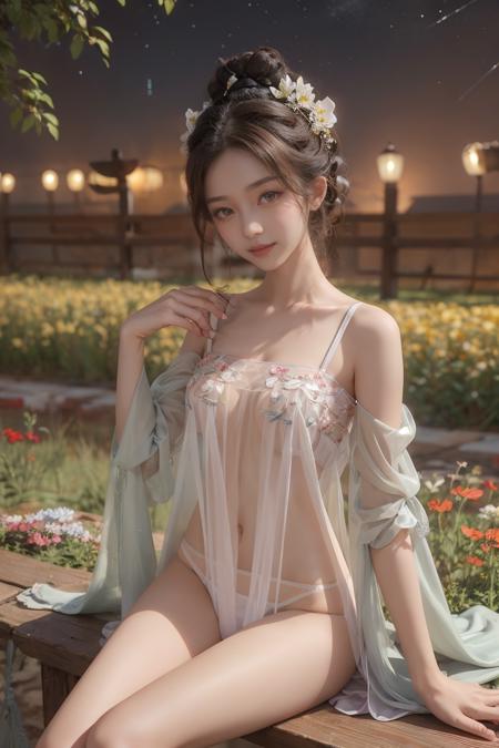 古典唐风飘逸纱裙装-性感吊带汉服(合集) 【Chine】Classical Tang-style ethereal chiffon dress - Sexy halter Hanfu.
