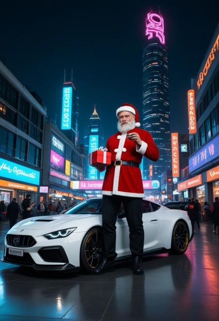 Cyberpunk Santa Claus