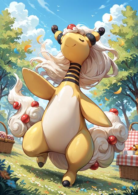Mega Ampharos (Feral, Anthro) [Pony, Illustrious]版本Pony V1 (ID: 1111088)