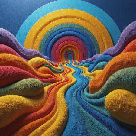 Multi-colored-sand
