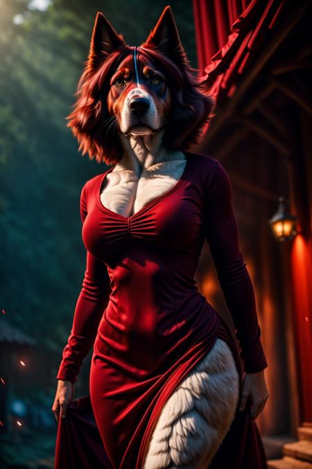 A Random Realistic Humanized Dog Character (realistic furry character)
