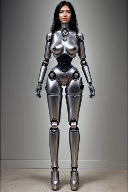 Cyberpunk Cyborg Girls1980's style