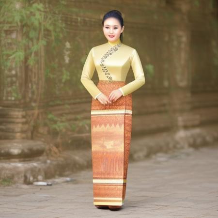 Myanmar Traditional wedding outfits