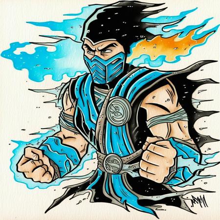 sub zero ( mortal kombat pony)