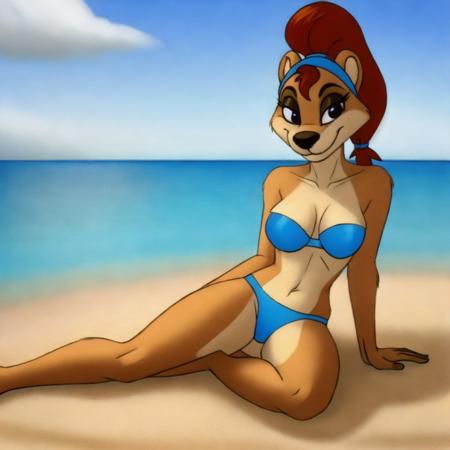 Alien Princess in meerkat form (The Lion King's Timon and Pumbaa)