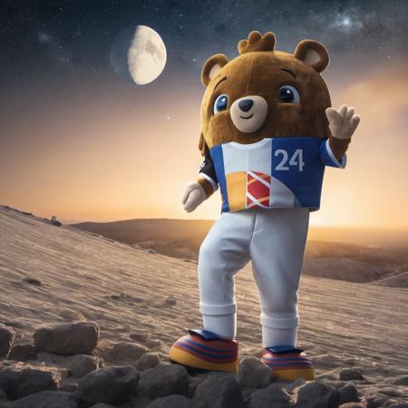 Realistic UEFA Mascot