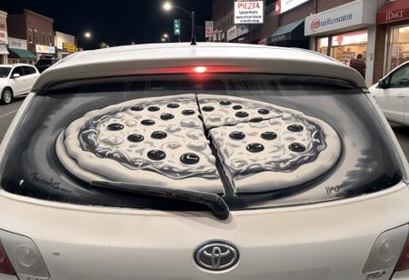 Dirty Car Art Style SDXL