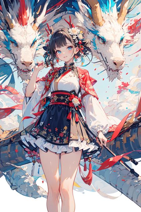 龙年立绘/Dragon and girl