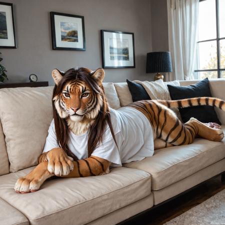 Clothed Feral Big Cats LoRA