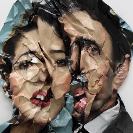 Сrumpled paper. SDXL