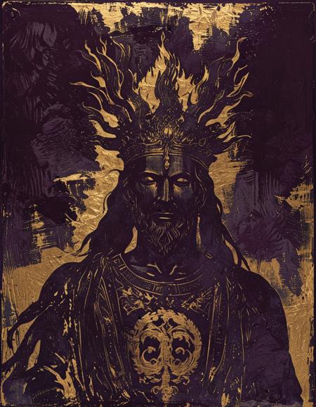 Gold Foil Silhouette
