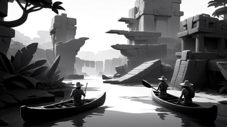 Whitebox Style SDXL - Environment & Level Design Concept Art Game Dev Tool