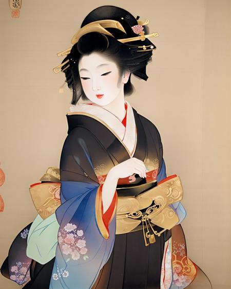 Uemura-Shoen(Nihonga) 上村松園 (日本膠彩畫)