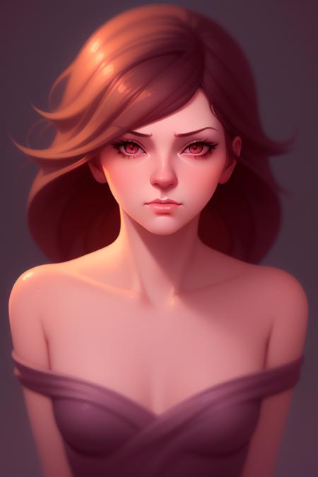 frowning