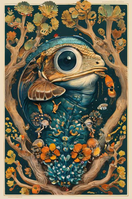 style of Biological illustration 225