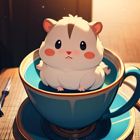 杯中的仓鼠（莫名成了可汗）hamster in cup