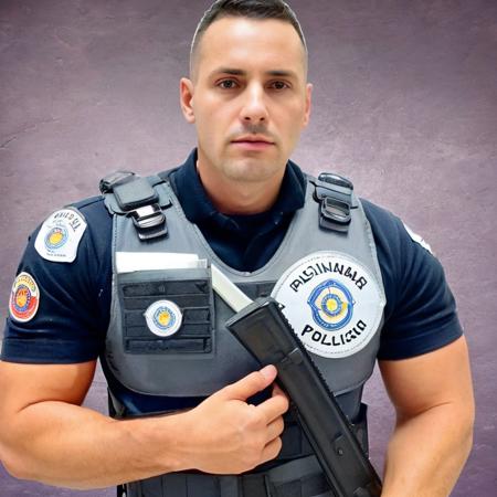 Brazilian male police uniform〘Style LoRA〙