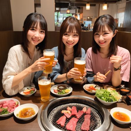 無煙ロースター内蔵テーブル / smokeless roaster SDXL