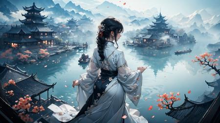 绪儿-水乡场景 Water town scene