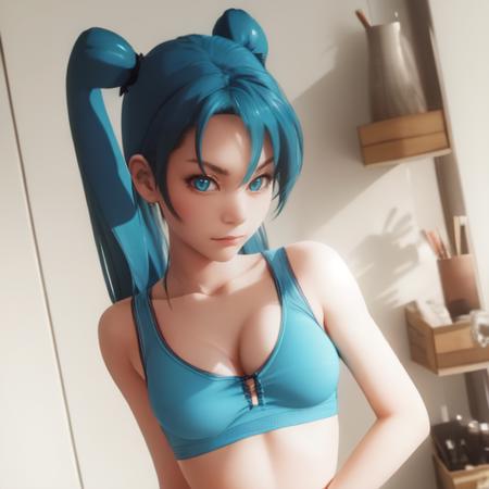Hatsune Miku (Depicted by Shiika sadamasa [Animated music video])