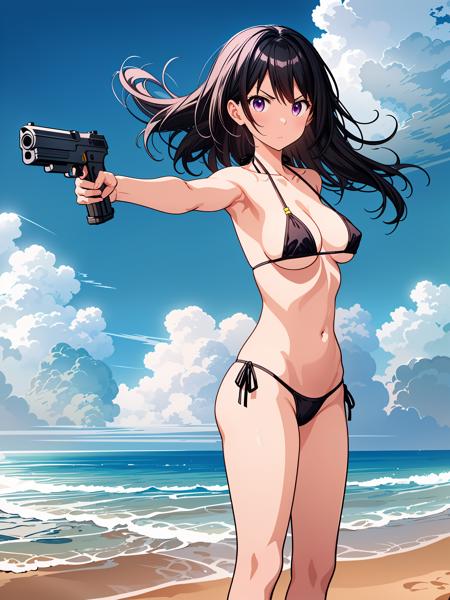 [Openpose + Lineart + Depth] Holding a handgun版本v1.0 (ID: 275907)