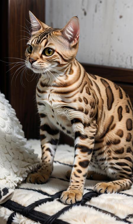 Animal model - Bengal Ocelot cat